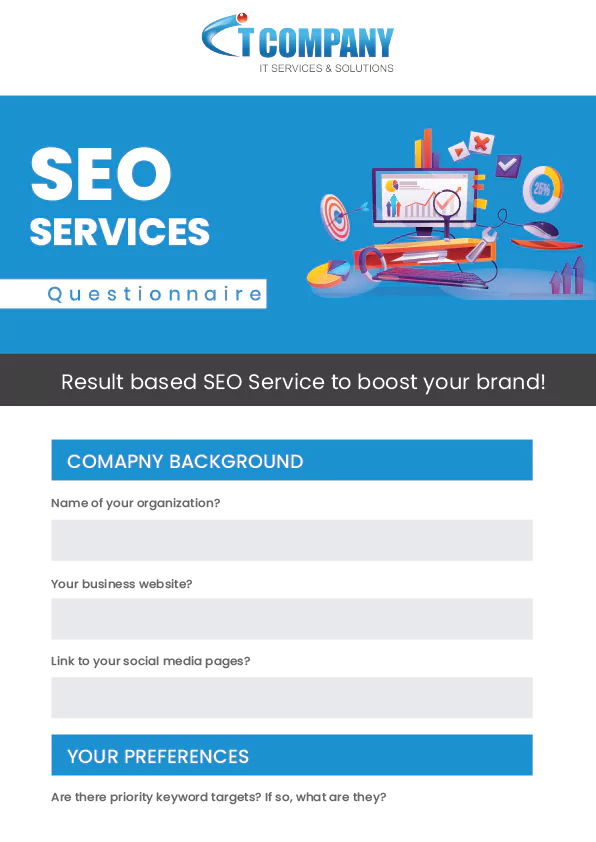 SEO Questionnaire